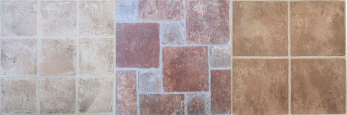 Vinyl floor tiles - , stone