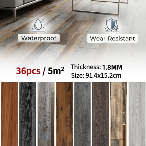 36pcs floor planks tiles - 5m²,
