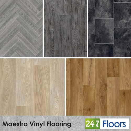Plank tile effect vinyl - plank,